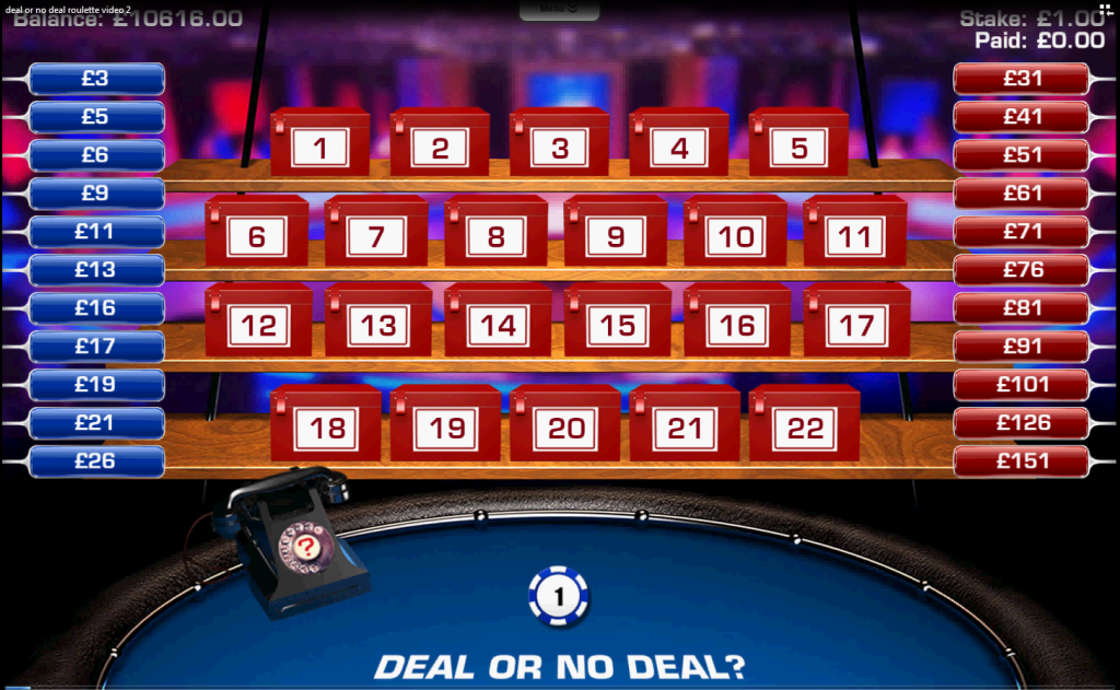 Deal Or No Deal casino game