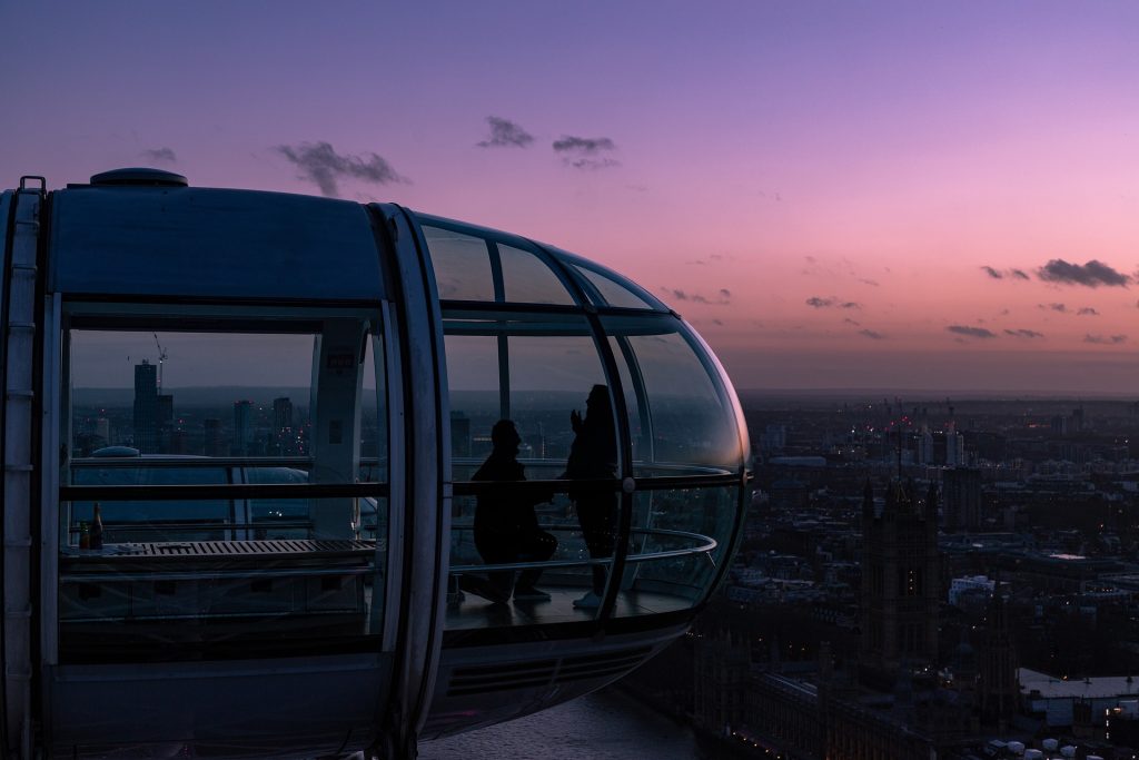 Take your partner on a hot air balloon ride